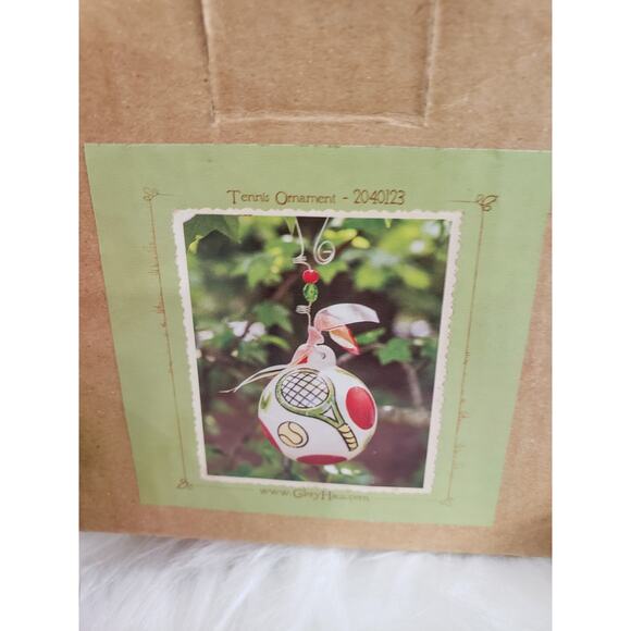 NEW GLORY HAUS TENNIS Hand‎ Painted Christmas Ornament - Picture 4 of 6